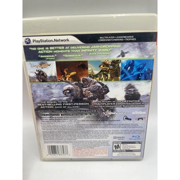 Call of Duty Modern Warfare 2 PS3 Playstation 3 Complete In Box With Manual - Picture 2 of 7